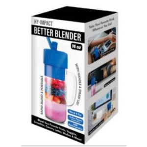 Better Blender Turbo Power USB Rechargeable 16 Oz