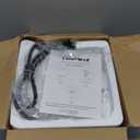 TOPWIT Electric Kettle, 1.0L Electric Tea Kettle with Removable Stainless Steel Infuser, BPA-Free Electric Glass Kettle with Window, Double Wall Water Warmer, Gooseneck, Auto-shut Off, White