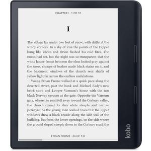 Kobo Sage | eReader | 8 HD Glare Free Touchscreen | Waterproof | Adjustable Brightness and Color Temperature | Blue Light Reduction | Bluetooth | WiFi | 32GB of Storage | Carta E Ink Technology (Black)