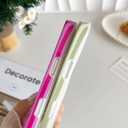 Yeddabox for iPhone 17 Pro Max Case Cute Striped Phone Case Soft TPU Slim Shockproof Phone Cover for Women Girls, Pink