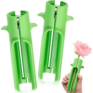 2 Pack Rose Thorn Stripper Tool - Efficient Leaf & Thorn Remover, Ergonomic Floral Stem Cleaner - Safe Gardening Tool for Florist, Wedding, and Home Use
