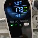 4 in 1 Upgraded Natural Gas Leak Detector and Carbon Monoxide Detectors, Dual Sensor Gas Leak Detector & Carbon Monoxide Detectors Plug in (Temperature & Humidity) for Home, RV (Black)