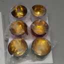 Hewory Christmas Votive Candle Holders: Christmas Tea Light Candle Holder Set of 6, Cylinder Glass Candle Holders Centerpiece Christmas Decorations Indoor Home Decor for Table Fireplace Holiday Party