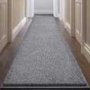 Washable Runner Rug 32" x 96" Rectangular, Non Slip Absorbent Indoor Entryway Rug for Floor, Laundry, Hallway, Bedroom (Roll Packing)