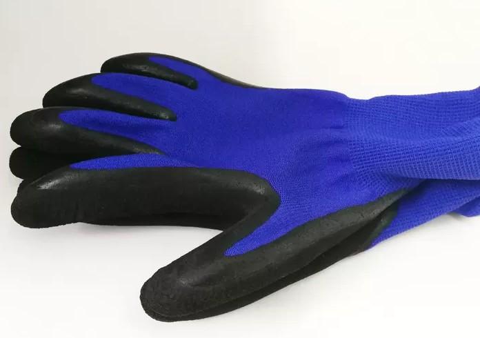 1 Pair Garden Foam Coated Gloves Black