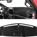 Pigenius Dash Cover for Ford F-250 F-350 F-450 F-550 2023-2026, Custom Fit Non Slip Dashboard Mat for Models Without HUD with Center Speaker with 2 Glove Boxes, Polyester Dashboard Cover Black