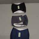 Wegreeco Washable Male Dog Belly Band (Stylish Pattern)- Pack of 3 - Washable Male Dog Belly Wrap, Dog Diapers Male (Black, Charcoal, Navy, X-Small)