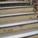 Non Slip Aluminum Stair Tread, Mill Finish Silver, 3.75" x 48" with Color Matching Wood Screws, Each