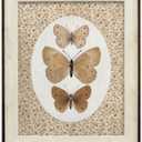 razliubit Butterfly Wall Art Prints, Replaceable Framed Vintage Wall Decors for Room Aesthtic, Small Framed Artwork Oil Painting for Bedroom Bathroom Kitchen Office Decor(10"x12")