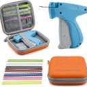 Clothing Tag Attacher Gun Kit with Colorful Barbs, Stitch Tagging Gun for Clothes, Includes Carrying Case