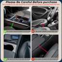 2 Pack Car Leather Cup Holder Gap Bag - Car Seat Gap Filler & Organizer, Seat Gap Storage Box Organizer Car Accessories for Women Men(Black Driver's + Passenger)