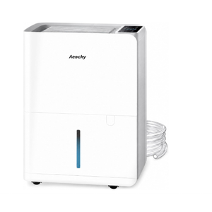 50 Pint/Day, 3500Sq.Ft Compressor Dehumidifier with Drain Hose0.8 Gallon Water Tank Capacity, for Basement, Home, Bedroom, Bathroom, RV, Garage, Intelligent Humidistat, Quiet