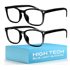 livho High Tech Blue Light Glasses - Advanced Blue Light Blocking Computer Glasses - Screen Fatigue & UV Protection, 2 Pack