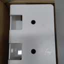 Electric Toothbrush Holder for Bathroom, Acrylic Electric Toothbrush Holder Wall Mounted Come with Cable Organizer, Saving Space and Convenient Charging(Color:White)