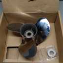 10 3/8 x 14 Stainless Steel Outboard Boat Propeller for Mercury Engines 40-60HP, 13 Tooth, RH