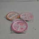 Hushee 3 Pcs 8.5 Inch Kids Dinner Plate for Kids Toddlers Girls Boys Divided Reusable 3 Compartment Dinnerware Plates for School Party Supplies(Girls)