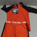 Marvel Spiderman Rash Guard Set, Summer Vacation Essentials for Kids, Childrens Swimwear Full Body Beachwear (7-8 Years, Red/Black)