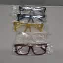 Eyekepper 5-pack Oversized Reading Glasses Square Large Frame Readers for Men and Women +1.50