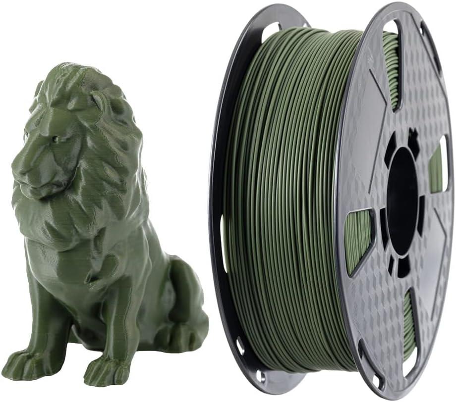 CC3D PLA+ Olive Green 1.75mm 1KG 3D Printer Filament - FDM 3D Printing Material