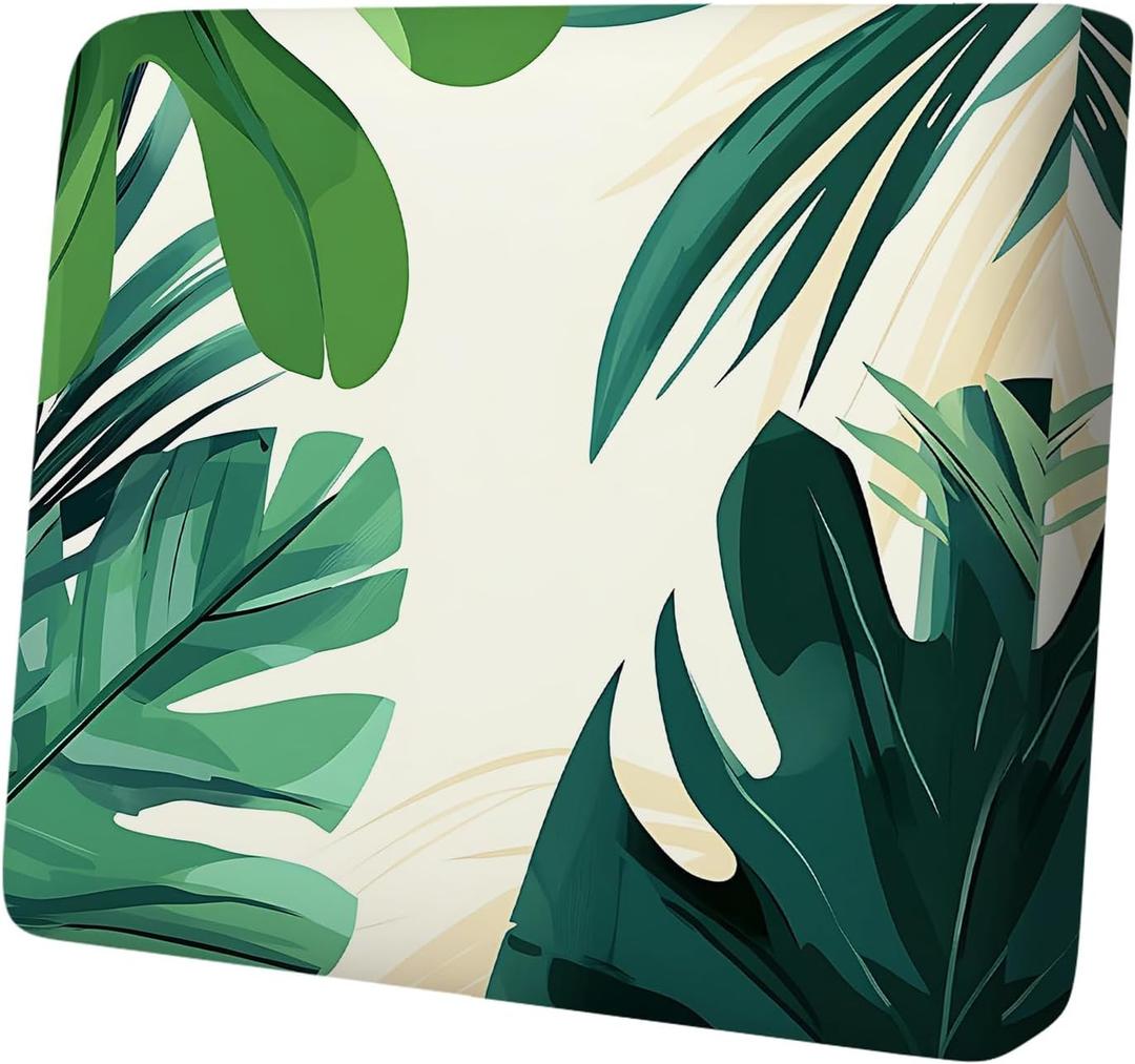 Tropical Leaf Print Couch Cushion Cover Greenery Design with Large Leaves, Non-Slip, Decorative Sofa Seat Protector,S,1PC