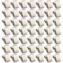 ZCZQC 50pcs 1 Cell Spring Steel Nickel Plating Leaf Spring Battery Contact