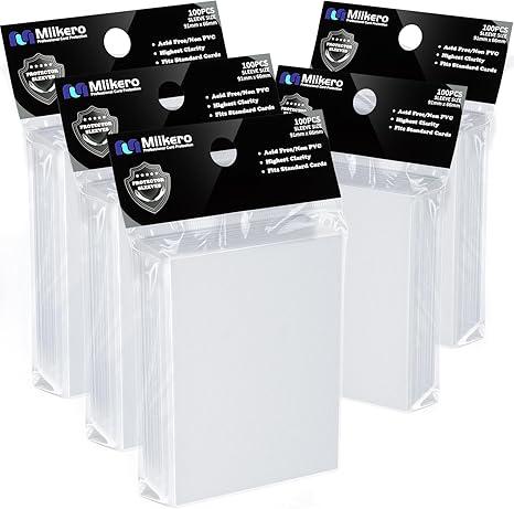 500 Count Card Sleeves, Matte Magic Card Sleeves, Smooth Shuffle & Tear Resistant, Fit for MTG, TCG, CCG (White)