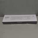 seenda Wireless Keyboard and Mouse Combo, Rechargeable Quiet Keyboard Mouse, Sleek and Ultra Thin Design, Full-Size with Number Pad for Windows, Laptop, PC, Notebook, Desktop- Silver and White