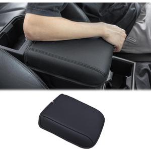 JKCOVER Compatible with 2024 2025 2026 Toyota Tacoma (4th Gen Tacoma) Center Console Armrest Cover Accessories PU Leather Car Anti-Scratch Armrest Cushion Lid Protector