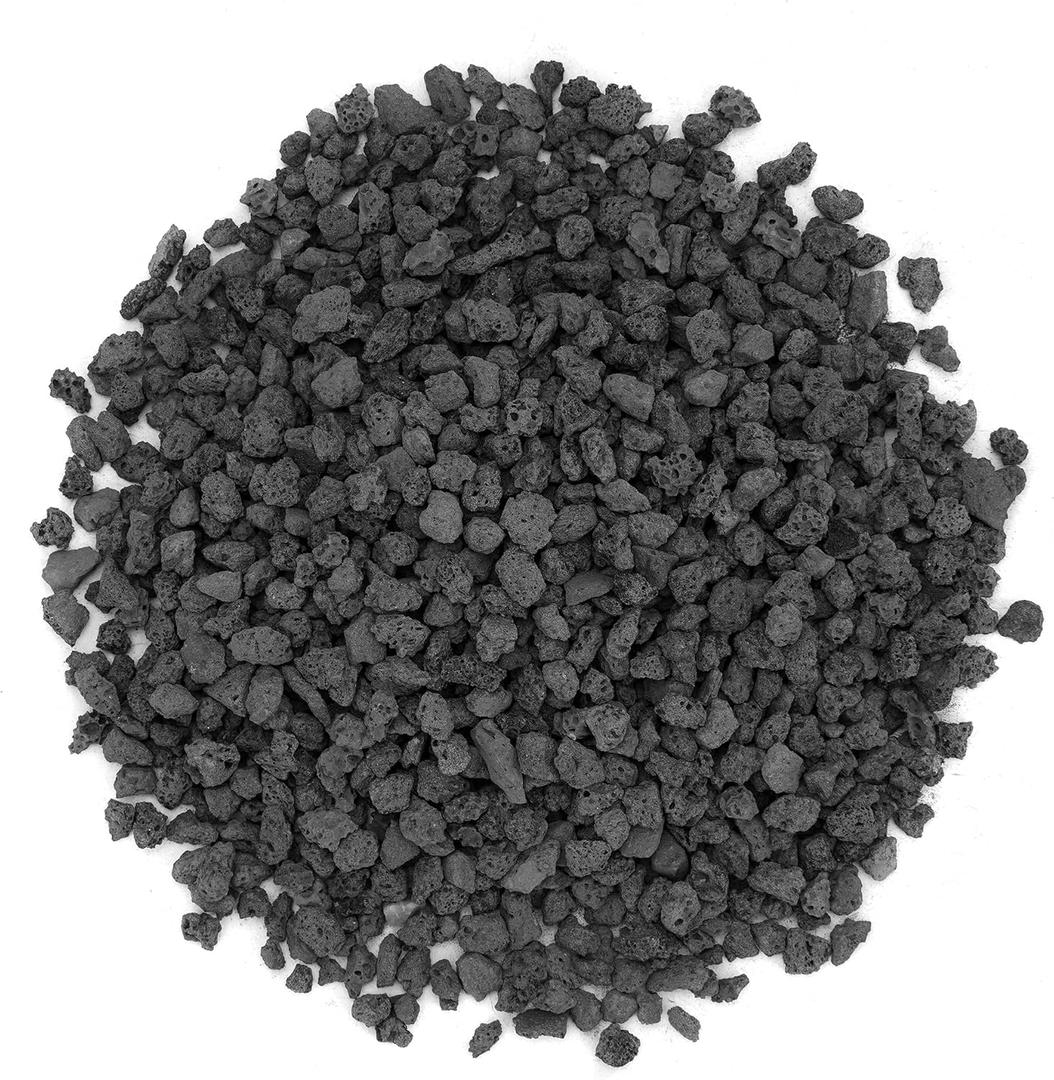 Stanbroil Lava Rock Granules - Decorative Landscaping for Fire Bowls, Fire Pits, Gas Log Sets, Indoor or Outdoor Fireplaces - 10 Pounds (0.1"-0.2") (Black)