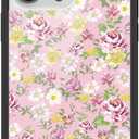 Wildflower Cases - Daisy Lynn Floral Case, Compatible with Apple iPhone 14 Pro Max | Trendy, Pink, Yellow, White, Floral - Protective Black Bumper, 4ft Drop Test Certified, Women Owned Small Business
