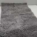 Muddy Mat Chenille Bathroom Rugs Quick Dry Microfiber Mats Non Slip Washable, Extra Thick, Soft and Highly Absorbent Bath Mats for Bathroom, Kitchen, and Shower Floor - Grey Medium 30"X19"