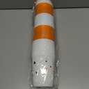 24 Pack Thanksgiving Cups - 16oz Orange & White Plastic Fall Party Cups with Autumn Pumpkin and Turkey Designs, Perfect for Friendsgiving and Holiday Celebrations