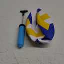 ABAJI Volleyball Official Size Soft Surface Training Practice Indoor Outdoor Gift for Kids Come with Pump Needle (1 PCS Yellow Blue White)