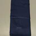 D'Moksha Homes Navy Blue Linen Diamond Table Runner 14 x 108 Inch - 100% Pure Linen Machine Washable Dining Table Runner for Winter