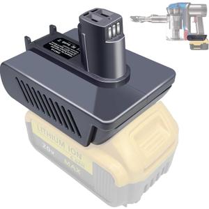 TPDL DW31A Battery Adapter for Dyson Type A DC31 DC35 DC34 DC45 Vacuum Cleaner, Adapter Convert for Dewalt 20V Lithium to Dyson Type A 22.2V Battery (Not for Type B)