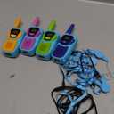 Walkie Talkies for Kids Rechargeable 4 Pack Walkie-Talkies Long Range 4 Miles NOAA FRS 2 Way Radio for Adults Camping Skiing Cruise, Family Adventure Toys for 3-12 Year Old Boys Girls Toddlers (Blue Green Gold Violet)