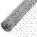 HOSTIC 4FTx150FT Chicken Wire Netting 2IN Mesh Galvanized Wire Hexagonal Fencing for Poultry Garden Fence Barrier