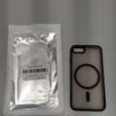 SUPFINE Magnetic for iPhone SE Case 2022 (3rd)/ 2020 (2nd), iPhone 8 Case (Compatible with MagSafe) (Military Grade Drop Protection) Translucent Matte Phone Cover, Black