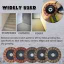 7 inch Ceramic Bond Edge Cup Grinding Wheel,5/8"-11 Arbor for Concrete Smoothing Polishing with Handheld Grinder,200 Grit