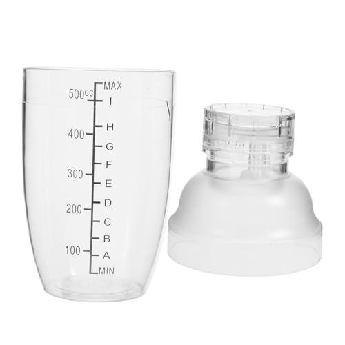 Healifty Hand Shaker Milk Tea Mixer Cocktail Shaker with Measurement Scale and Reusable Drink Mixer for Cocktails Milk Tea and Hot Beverages Pack of 4