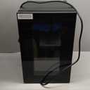  Cooler Refrigerator with Glass Door, Mini  Fridge for Red, White and Champagne, Built-in Cellar, 40-61F Digital Temperature Control, Indoor Use (Black)