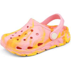 Cubufly Toddler Kids Clogs Garden Shoes for Boys Girls Marbled Tie Dye Water Shoes Slip on Sandals (5 Big Kid, Pink/Yellow) Cubufly Toddler Kids Clogs Garden Shoes for Boys Girls Marbled Tie Dye Water Shoes Slip on Sandals (5 Big Kid, Pink/Yellow)