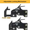 Heavy Duty Trailer Hitch Lock for 2 5/16" Ball Coupler - Adjustable Locking Mechanism Design - Anti-Theft Solid Steel Coupler Lock for RV, Boat, Camper Trailer