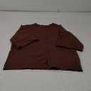 Saodimallsu Womens 3/4 Sleeve Cardigan Sweaters Button Down Crewneck Knit Cropped Tops Casual Fall Outerwear, S