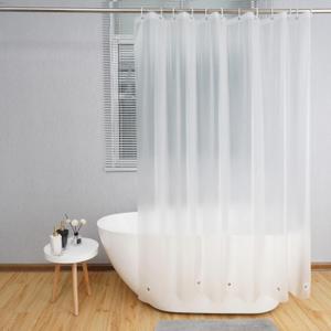 AooHome 72x96 Inch Extra Long Shower Curtain, Eva Frosted Shower Curtain Liner with 5 Bottom Magnets, Water Repellent, Semi Transparent (Pure Translucent)