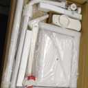 IDEE Tablet Floor Stand with 10lb Heavy Duty Base, 360 Degree Adjustable Tall Holder for Bed Compatible up to 13inch Kindles, iPads, and Tablets, White