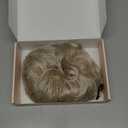 REECHO Hair Topper, Short Wiglet Hair Topper for Women with Thinning Large Coverage Synthetic Top Crown Hairpiece for Women - Ash Blonde