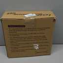 kelamayi Upgrade Broom and Dustpan Set, Self-Cleaning with Dustpan Teeth, Indoor&Outdoor Sweeping, Ideal for Dog Cat Pets Home Use, Stand Up Broom and Dustpan (Gray&Orange)