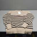 ETCYY NEW Womens Elegant Lounge Sets Knitted Sweatsuit Sets 2 Piece Outfits with Sweater Tops and Wide Leg Sweatpants (Small, 115striped Beige)