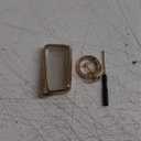 Key Fob Cover with Diamond Keychain for Lexus Car Key Shell Compatible with Lexus RX ES GS LS NX RS GX LX RC LC Smart Remote Key Protector for Women (3/4 Buttons-Gold Heart)